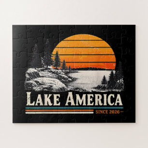 Puzzle Lago América 2026 Vintage