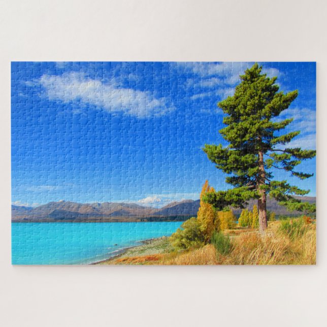 Puzzle lago azul tekapo (Horizontal)