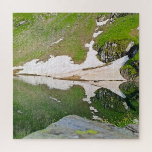 Puzzle Lago Balea Paisaje Alpino - Naturaleza Salvaje Rum