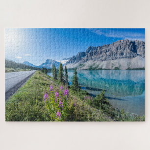 Puzzle Lago Bow Banff Rocosas Canadienses Reflejos