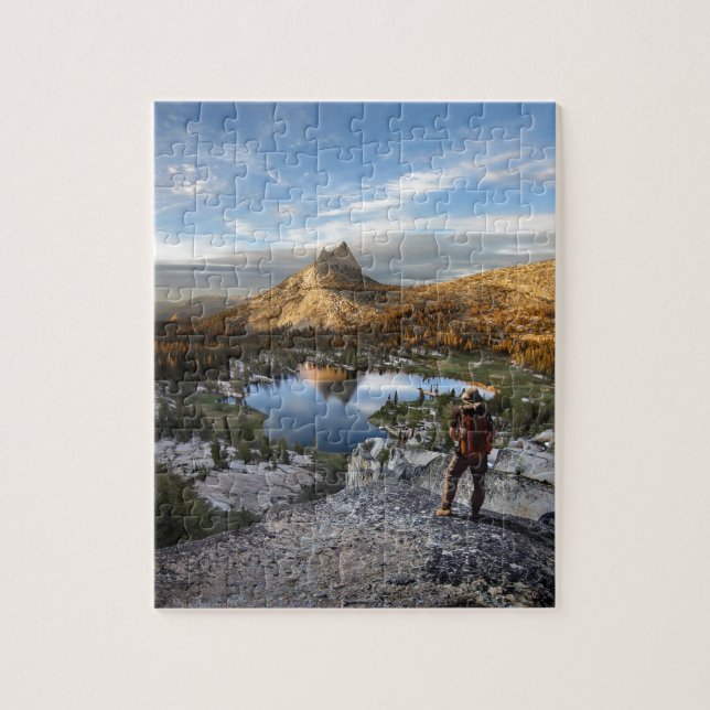 Puzzle Lago Catedral / Pico - Yosemite - Camino John Muir (Vertical)