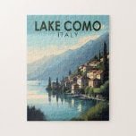 Puzzle Lago Como Italia Viaje de arte<br><div class="desc">Diseño artístico vectorial del lago Como. El lago de Como,  en la región lombarda del norte de Italia,  es una zona turística de gama alta conocida por su espectacular paisaje,  situado a los pies de los Alpes.</div>