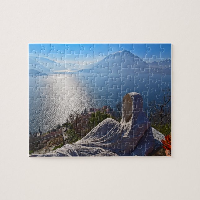 Puzzle Lago Como - Vezio Ghosts - Italia - 8x10 -110 pc (Horizontal)