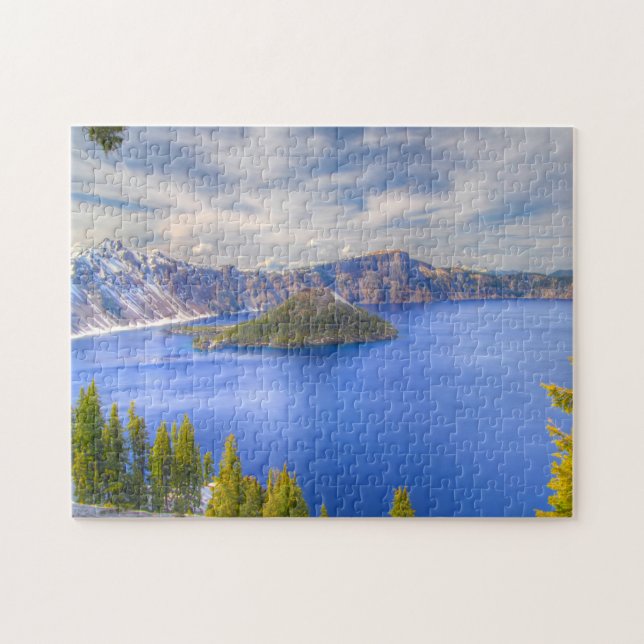 Puzzle Lago Crater Oregon. (Horizontal)