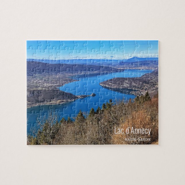 Puzzle Lago de Annecy/Lago de Annecy, Alpes Franceses (Horizontal)