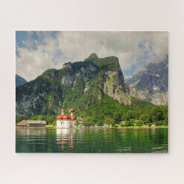Puzzle Lago de Berchtesgaden Alemania. (Horizontal)