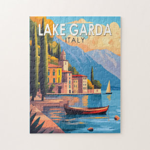 Puzzle Lago de Garda Italia Viaje de arte
