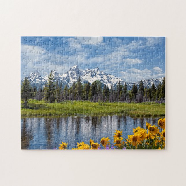 Puzzle Lago de montaña de Wyoming (Horizontal)