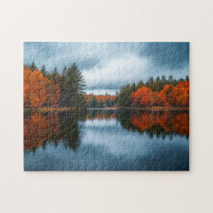Puzzle Lago de Otoño