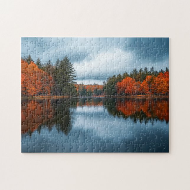 Puzzle Lago de Otoño (Horizontal)