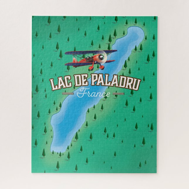 Puzzle Lago de Paladru Francia (Vertical)