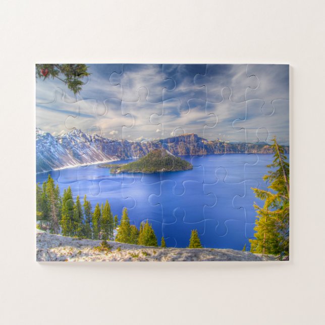 Puzzle Lago del Cráter Oregon (Horizontal)
