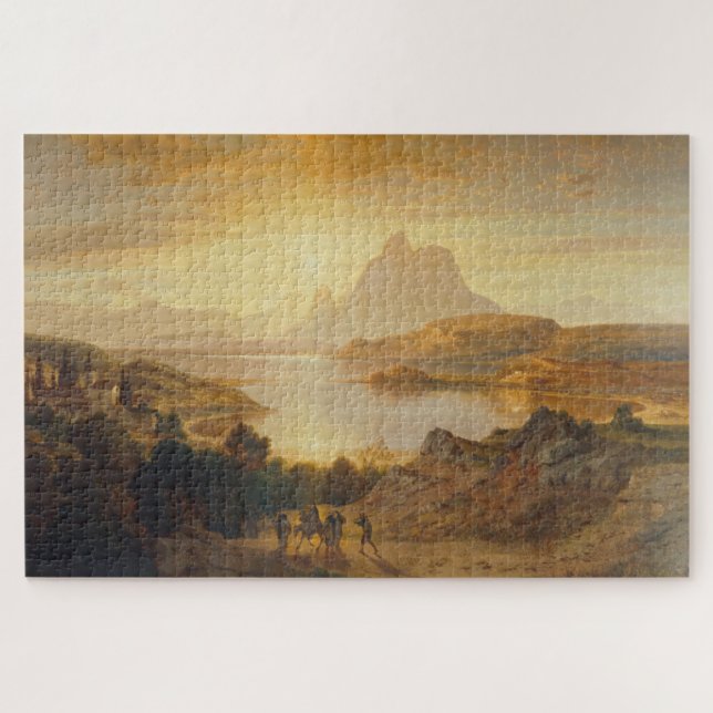 Puzzle Lago di Lugano - Albert Zimmermann (Horizontal)