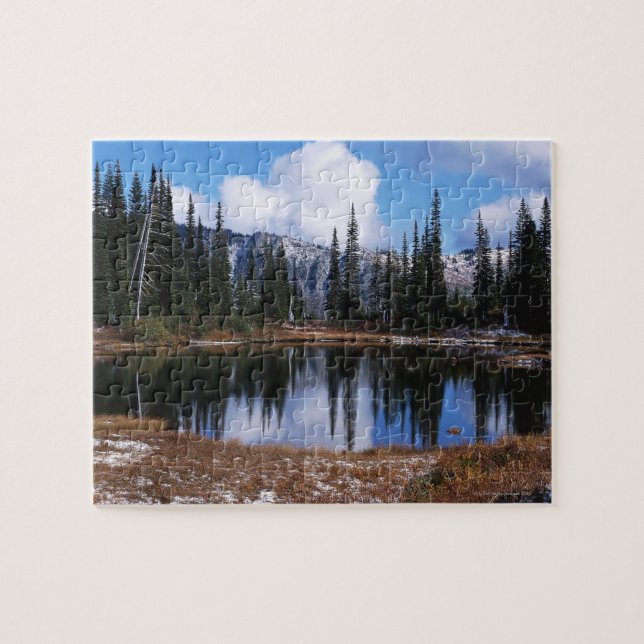 Puzzle Lago en el parque nacional del Monte Rainier (Horizontal)