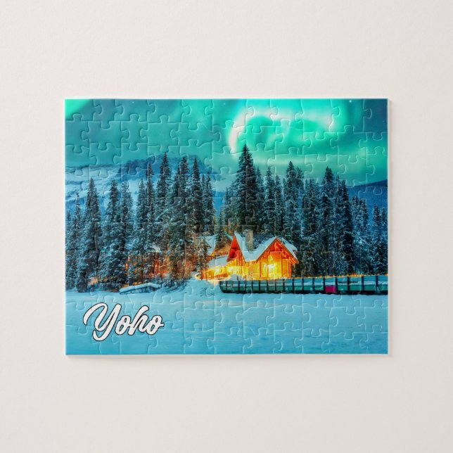 Puzzle Lago Esmeralda & Lodge, Parque Nacional Yoho (Horizontal)