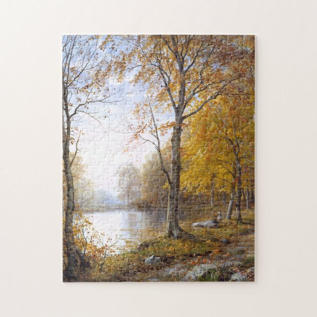 Puzzle Lago Forestal en Automn (Vertical)