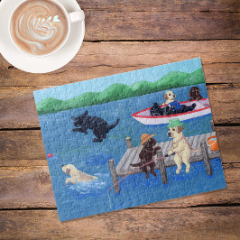 Puzzle Lago Fun Labradors