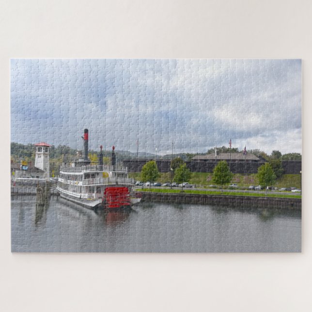 Puzzle Lago George, Nueva York, Steamship (Horizontal)