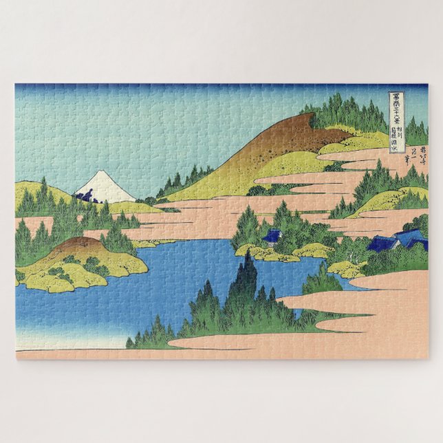 Puzzle Lago Hokusai Hakone en la provincia de Sagami (Horizontal)