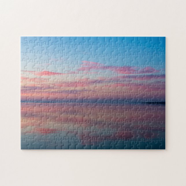 Puzzle Lago Huron Pink Sunrise (Horizontal)