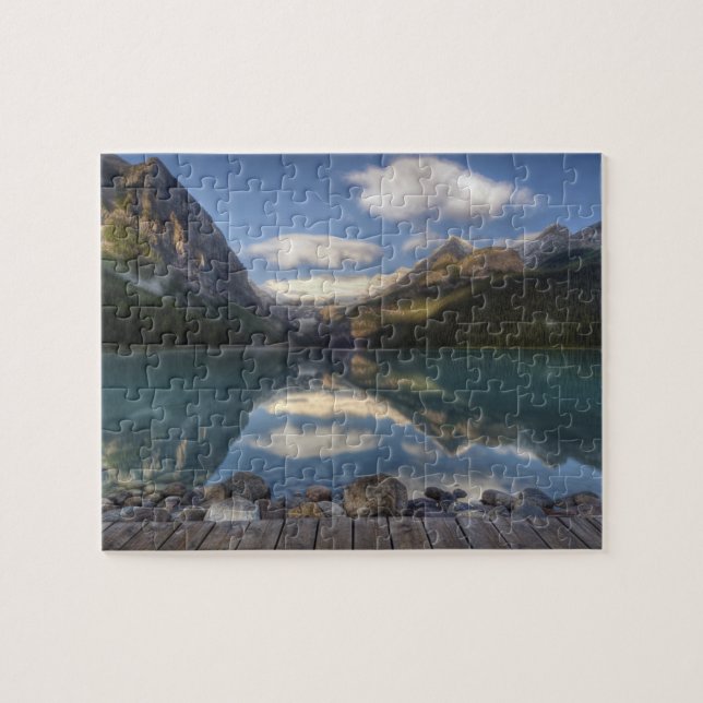 Puzzle Lago Louise al amanecer, Parque Nacional Banff, (Horizontal)