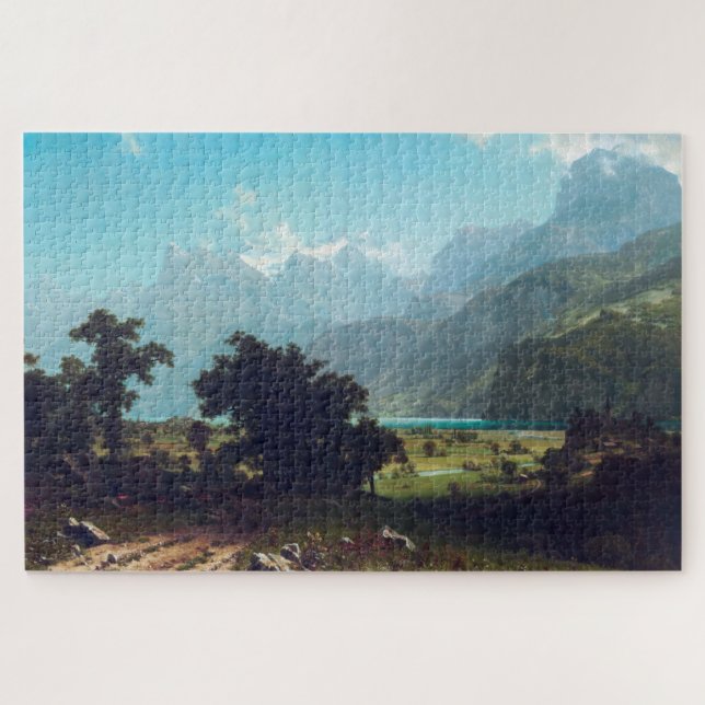 Puzzle Lago Lucerne, Albert Bierstadt (Horizontal)