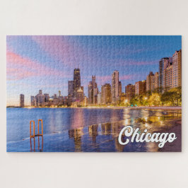 Puzzle Lago Michigan, Chicago, Illinois, Estados Unidos