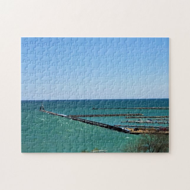 Puzzle Lago Michigan, Port Washington, WI (Horizontal)