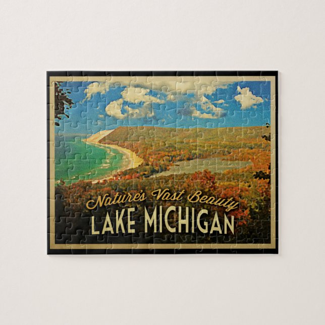 Puzzle Lago Michigan Vintage (Horizontal)