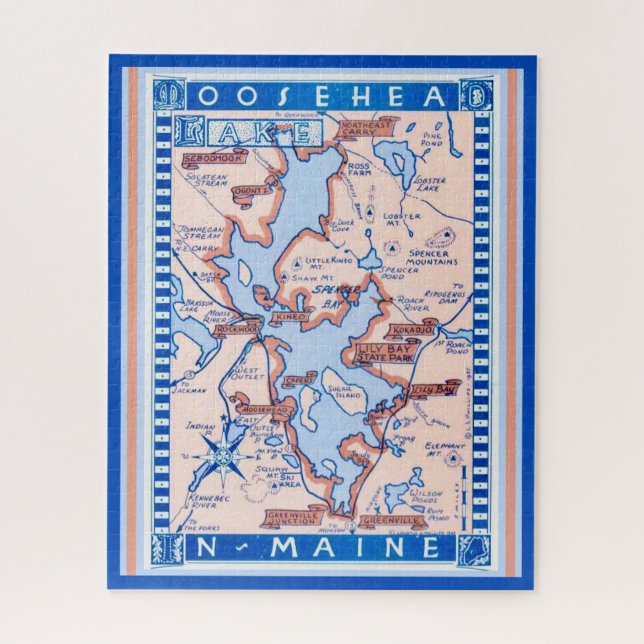 Puzzle Lago Moosehead ME 16x20 (Vertical)