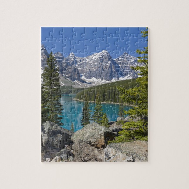 Puzzle Lago Moraine, Canadian Rockies, Alberta, Canadá (Vertical)
