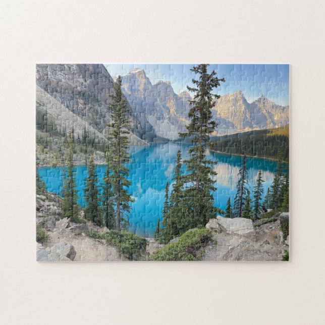 Puzzle Lago Moraine en Banff Canadá (Horizontal)