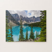 Lago Moraine En El Parque Nacional Banff, Canadá