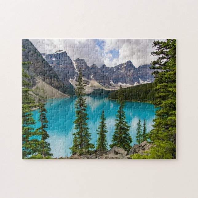 Puzzle Lago Moraine En El Parque Nacional Banff, Canadá (Horizontal)