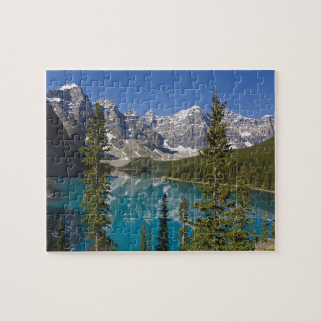 Puzzle Lago Moraine, Rockies canadienses, Alberta, Canadá (Horizontal)