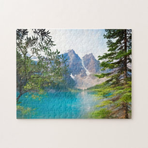 Puzzle Lago moraine y el valle de diez picos