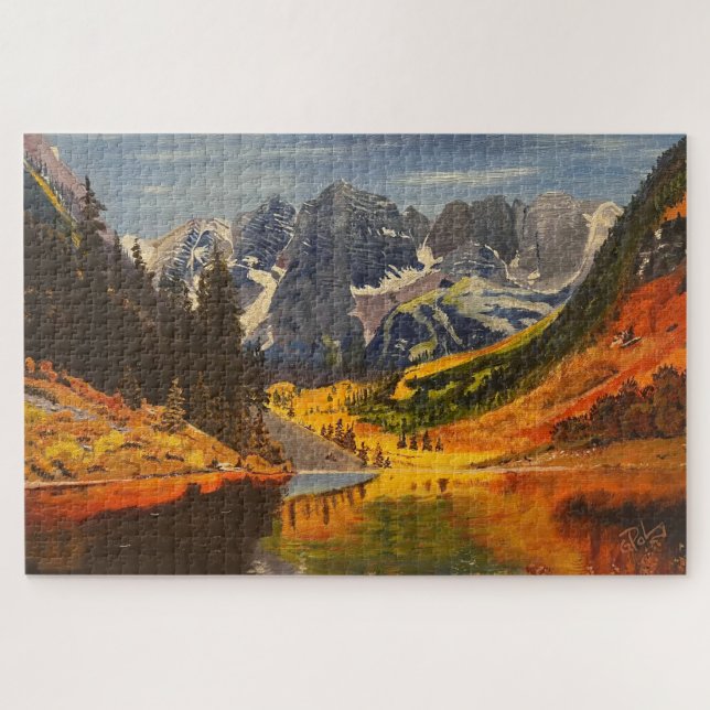 Puzzle Lago Mountain, Por Gary Poling (Horizontal)