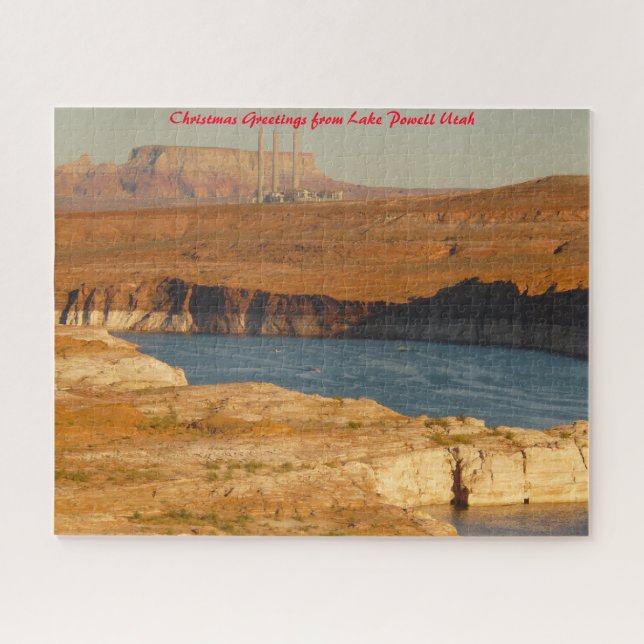 Puzzle Lago Powell Utah. Saludos de Navidad (Horizontal)