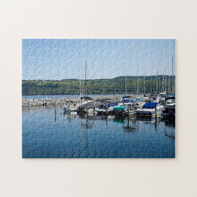 Puzzle Lago Seneca en Nueva York (Horizontal)