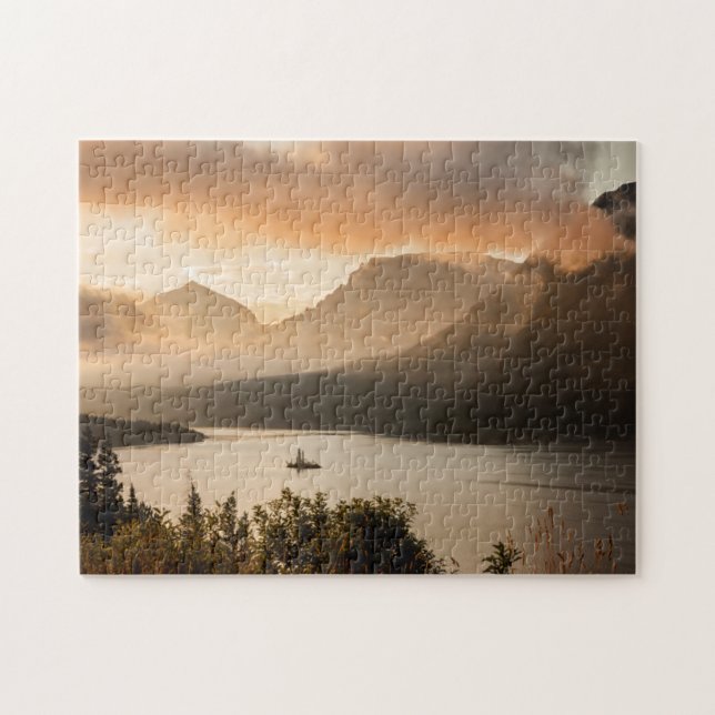 Puzzle Lago St. Mary| Parque Nacional Glacier, Montana (Horizontal)