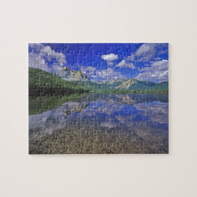 Puzzle Lago Stanley en las montañas Sawtooth de Idaho (Horizontal)