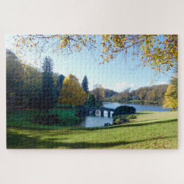 Puzzle Lago Stourhead, vista al Panteón.
