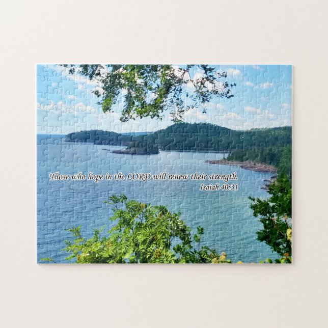 Puzzle Lago Superior con Escritura (Horizontal)