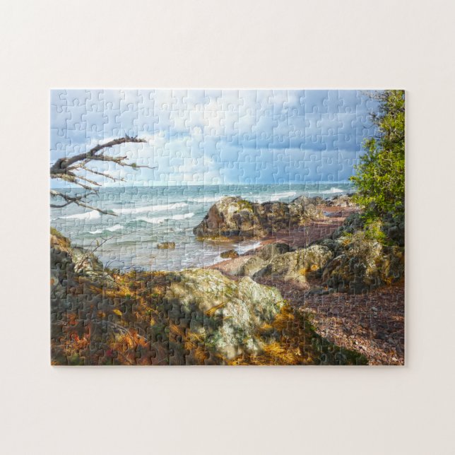 Puzzle Lago Superior Michigan. (Horizontal)
