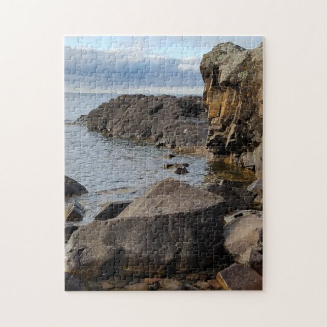Puzzle Lago Superior Península Superior Michigan (Vertical)