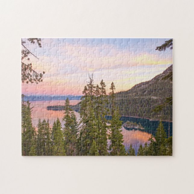 Puzzle Lago Tahoe Nevada. (Horizontal)