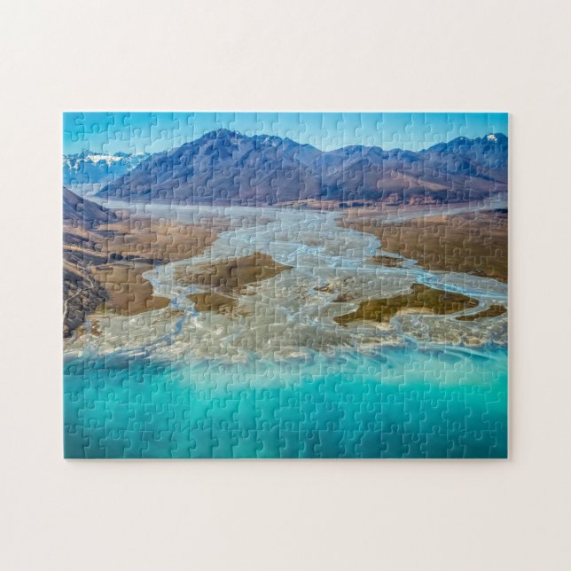 Puzzle Lago Tekapo y Alpes del Sur, Nueva Zelandia (Horizontal)