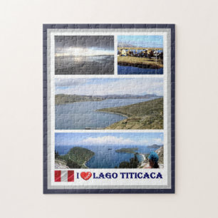 Puzzle Lago Titicaca - I Love - Peru -