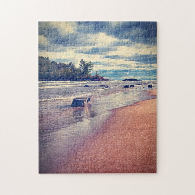 Puzzle Lago Vintage Superior (Vertical)