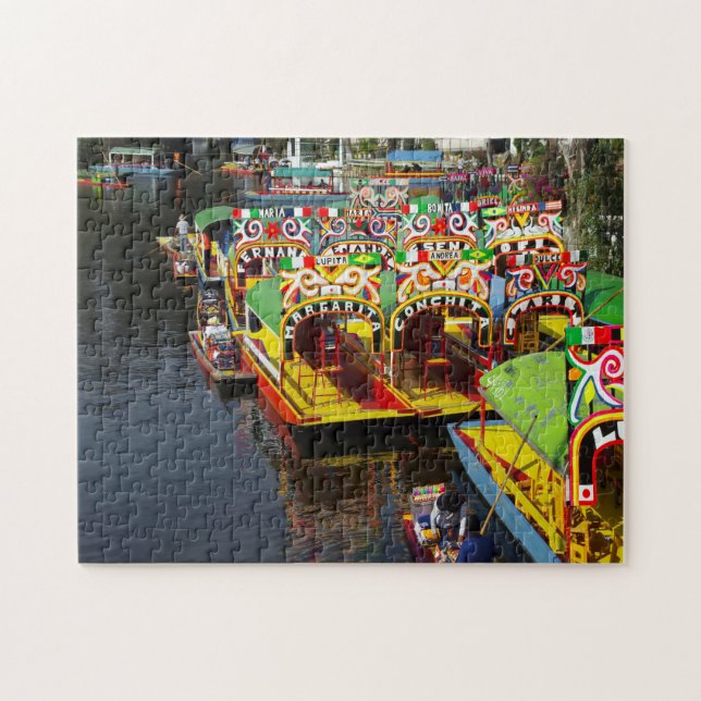 Puzzle Lago Xochimilco México. (Horizontal)